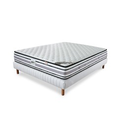 ENSEMBLE LE PLAZA LUXE - Matelas 2 places + 1 Sommier